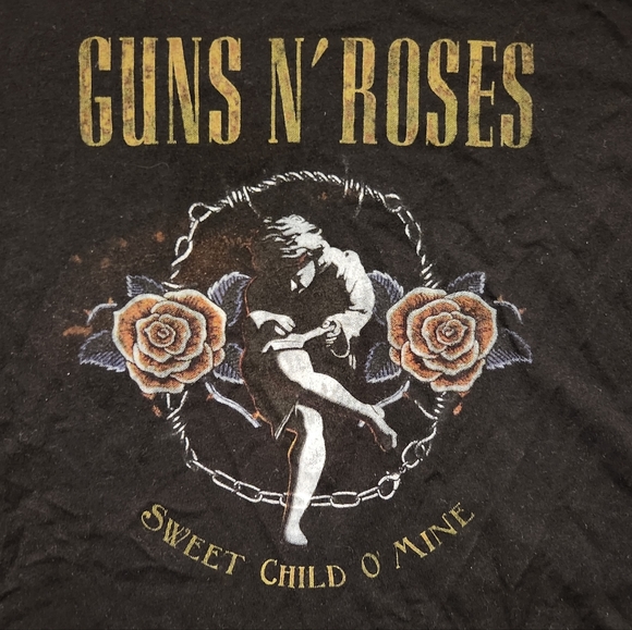 Sweet Child O Mine Guns N' Roses Black Short Sleeve T-Shirt - Picture 2 of 6
